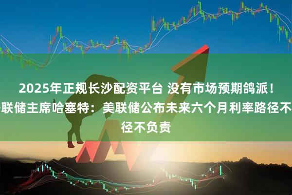 2025年正规长沙配资平台 没有市场预期鸽派！影子联储主席哈塞特：美联储公布未来六个月利率路径不负责