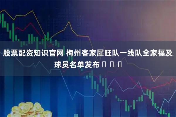 股票配资知识官网 梅州客家犀旺队一线队全家福及球员名单发布 ​​​